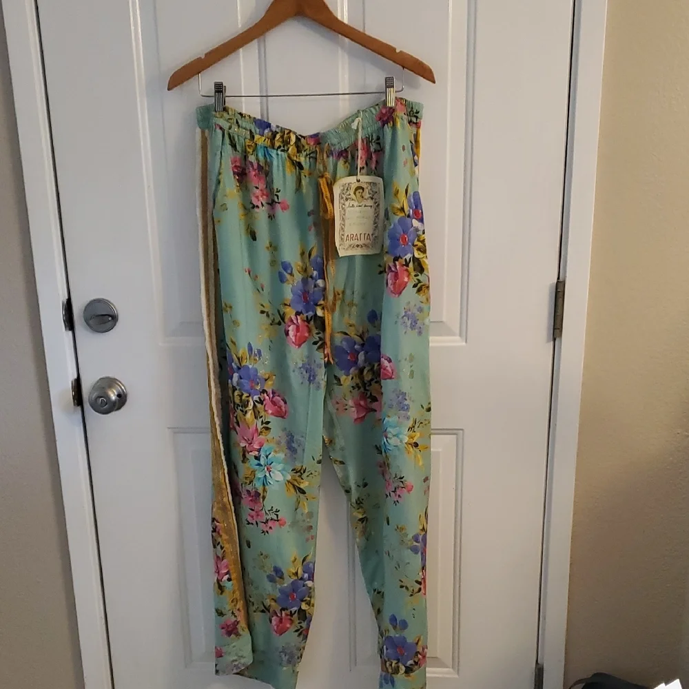 NWT Aratta Floral Wide Leg Pants - Multicolor - Picture 5 of 6